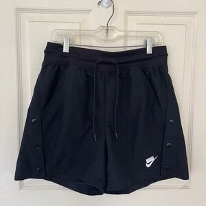 Nike Men's Side Button Shorts Black Rare Athletic Workout Training Streetwear M